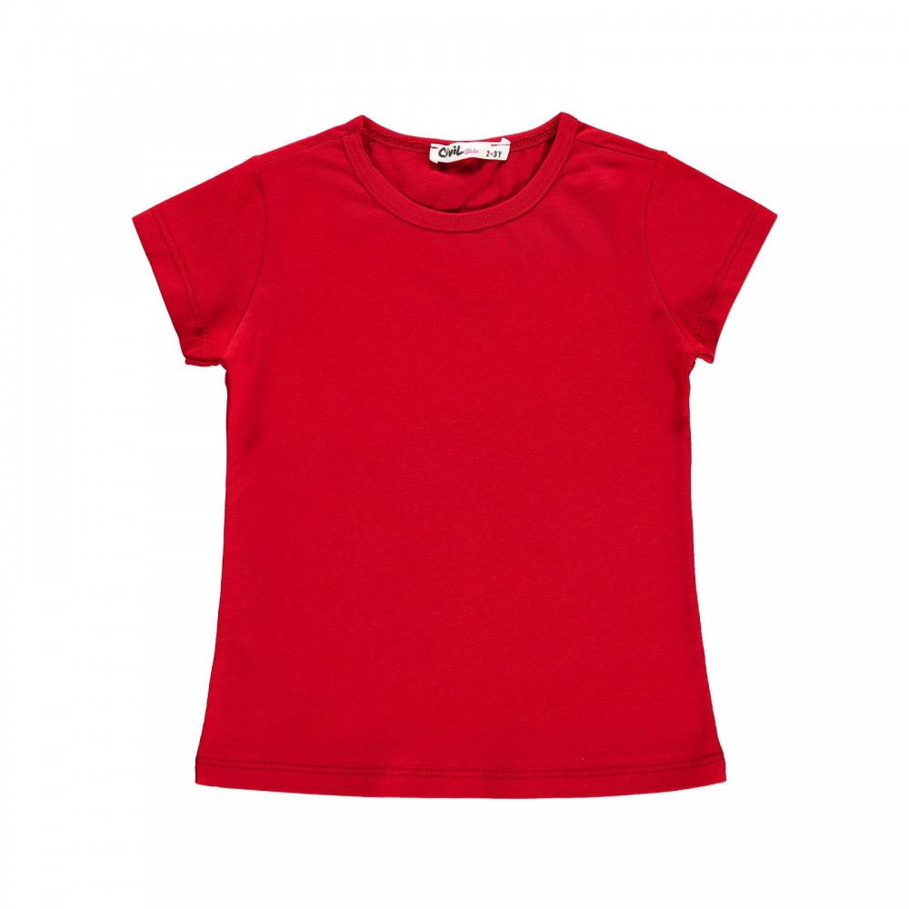 Civil Girls Παιδικό T-Shirt 2-5 Χρονών Κόκκινο