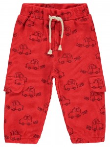 Civil Baby Boy Βρεφικό Παντελόνι Φόρμας 6-18 Μηνών Κόκκινο