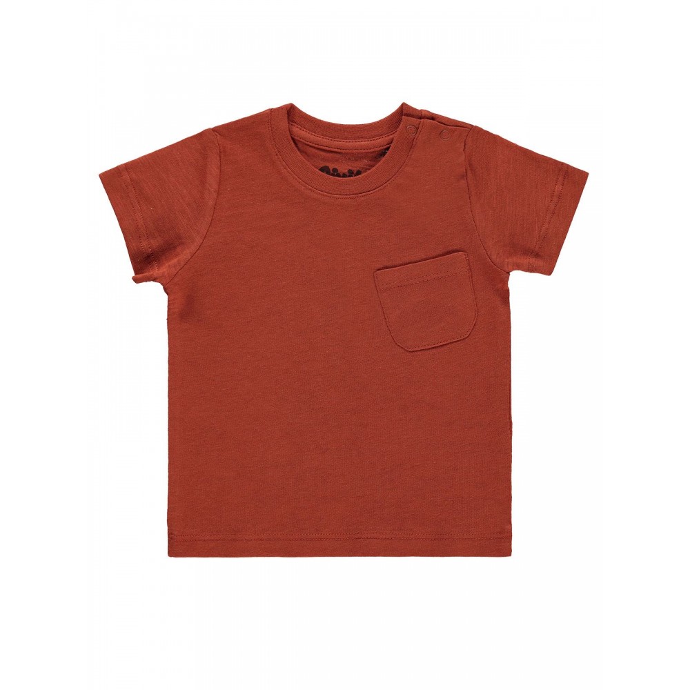 Civil Baby Boy Βρεφικό T-Shirt 6-18 Μηνών Κεραμιδί