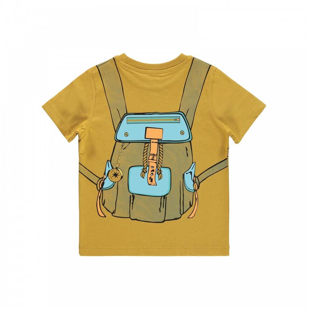 Civil Boys Παιδικό T-Shirt 2-5 Χρονών Μουσταρδί