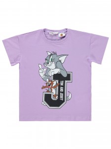 Tom ve Jerry Girls Παιδικό T-Shirt 6-9 Χρονών Λιλά