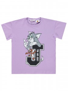 Tom ve Jerry Girls Παιδικό T-Shirt 10-13 Χρονών Λιλά