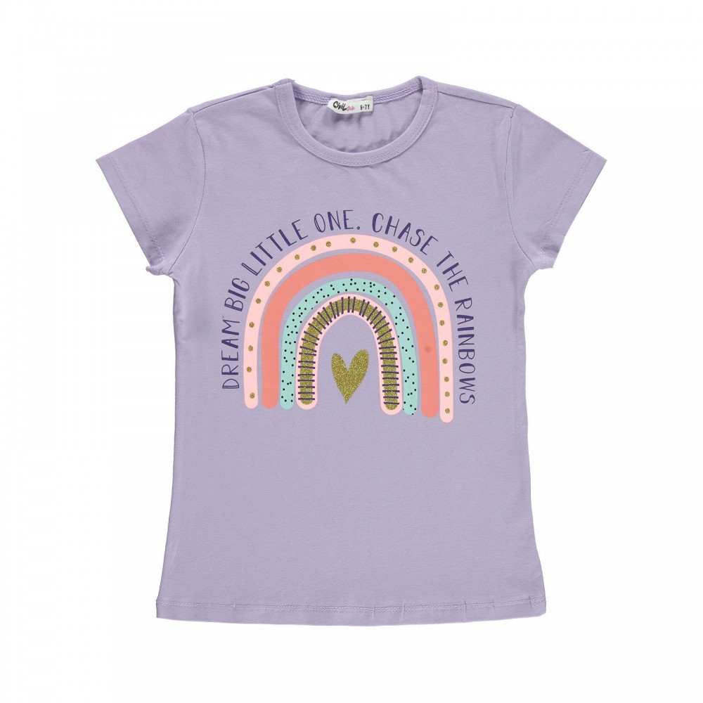 Civil Girls Παιδικό T-Shirt 6-9 Χρονών Λιλά