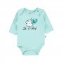 Civil Baby Girl Βρεφικό Κορμάκι 2Τμχ 1-3 Μηνών Πράσινο Μέντας