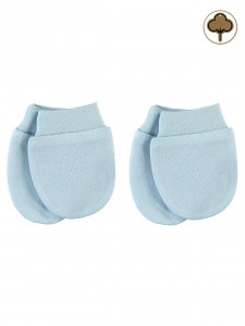 Civil Baby Γάντια Χούφτες  από Οργανικό Βαμβάκι 2Τμχ 0+ Μηνών Μπλε