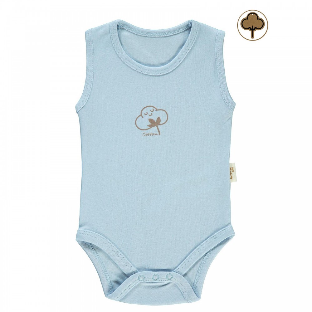 Civil Baby Βρεφικό Κορμάκι από Οργανικό Βαμβάκι 0-18 Μηνών Μπλε