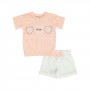 Civil Baby Girl Βρεφικό Σετ 6-18 Μηνών Πούδρα
