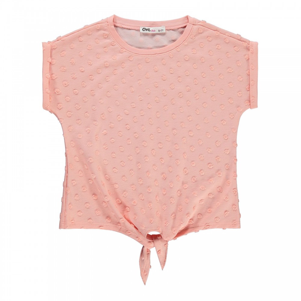 Civil Girls Παιδικό T-Shirt 6-9 Χρονών Πούδρα