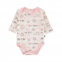 Civil Baby Girl Βρεφικό Κορμάκι 2Τμχ 1-3 Μηνών Πούδρα