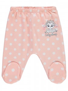 Civil Baby Βρεφικό Παντελόνι Φόρμας Με Κλειστό Ποδαράκι 1-9 Μηνών Πούδρα