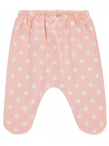 Civil Baby Βρεφικό Παντελόνι Φόρμας Με Κλειστό Ποδαράκι 1-9 Μηνών Πούδρα