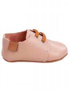 Civil Baby Girl Βρεφικό Παπούτσι Αγκαλιάς Νο 17-19 Πούδρα-Ροζ