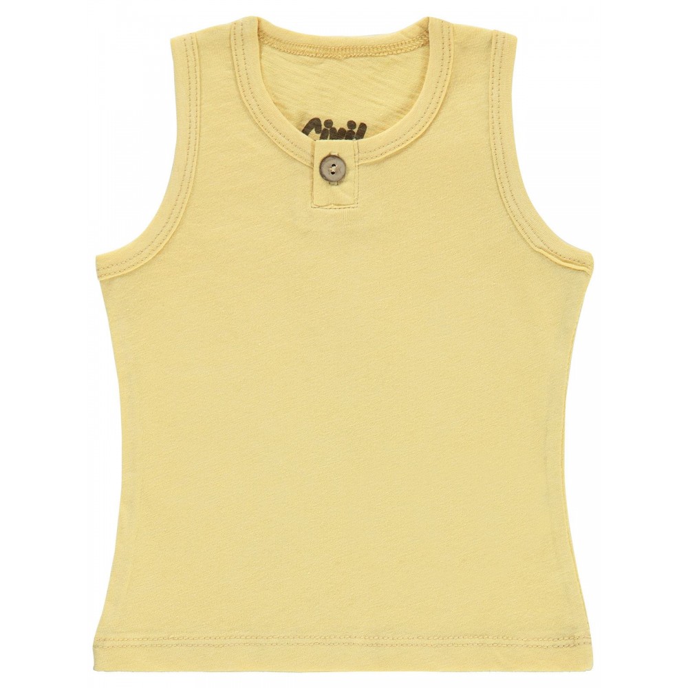 Civil Baby Boy Βρεφικό Αμάνικο T-Shirt 6-18 Μηνών Κίτρινο