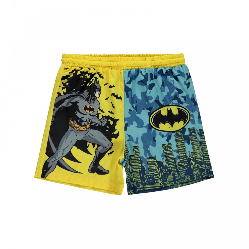 Batman Παιδικό Μαγιό 6-9 Χρονών Κίτρινο