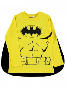 Batman Boys Παιδική Μπλούζα με Κάπα 6-9 Χρονών Κίτρινο