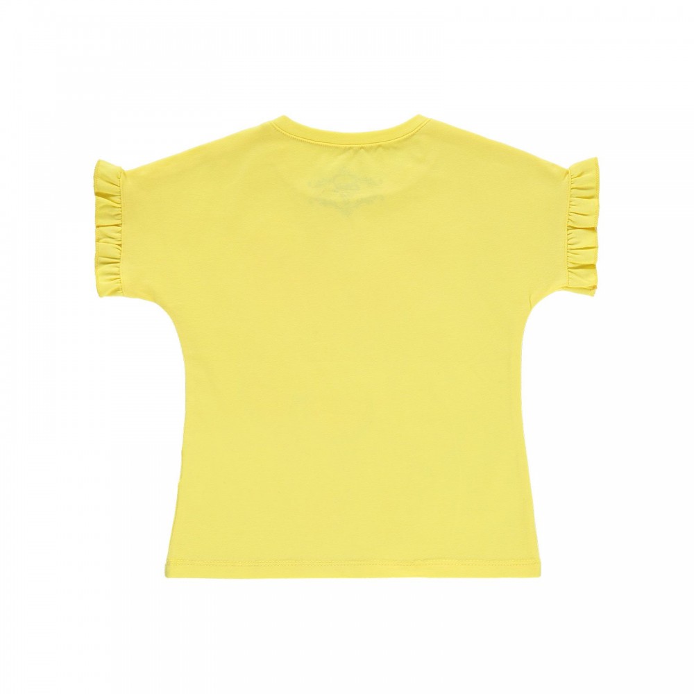 Civil Girls Παιδικό T-Shirt 2-5 Χρονών Κίτρινο