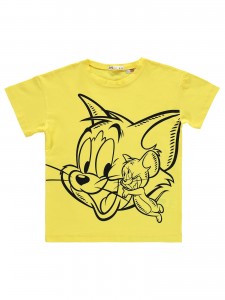 Tom ve Jerry Girls Παιδικό T-Shirt 6-9 Χρονών Κίτρινο