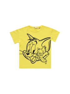 Tom ve Jerry Girls Παιδικό T-Shirt 6-9 Χρονών Κίτρινο