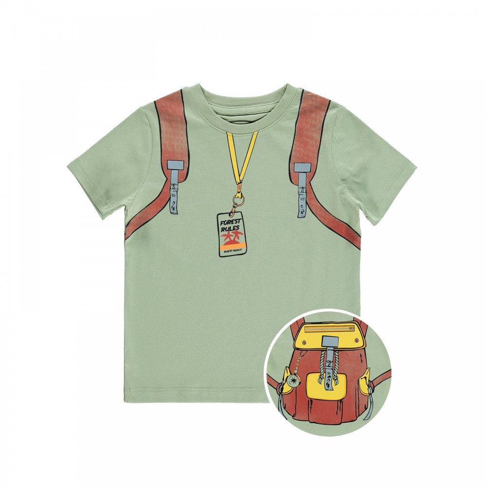 Civil Boys Παιδικό T-Shirt 2-5 Χρονών Χακί