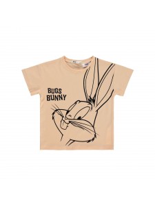 Bugs Bunny Girls Παιδικό T-Shirt 2-5 Χρονών Ροδακινί Χρώμα