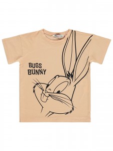 Bugs Bunny Girls Παιδικό T-Shirt 10-13 Χρονών Ροδακινί Χρώμα