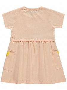 Civil Girls Παιδικό Φόρεμα 2-5 Χρονών Ροδακινί Χρώμα