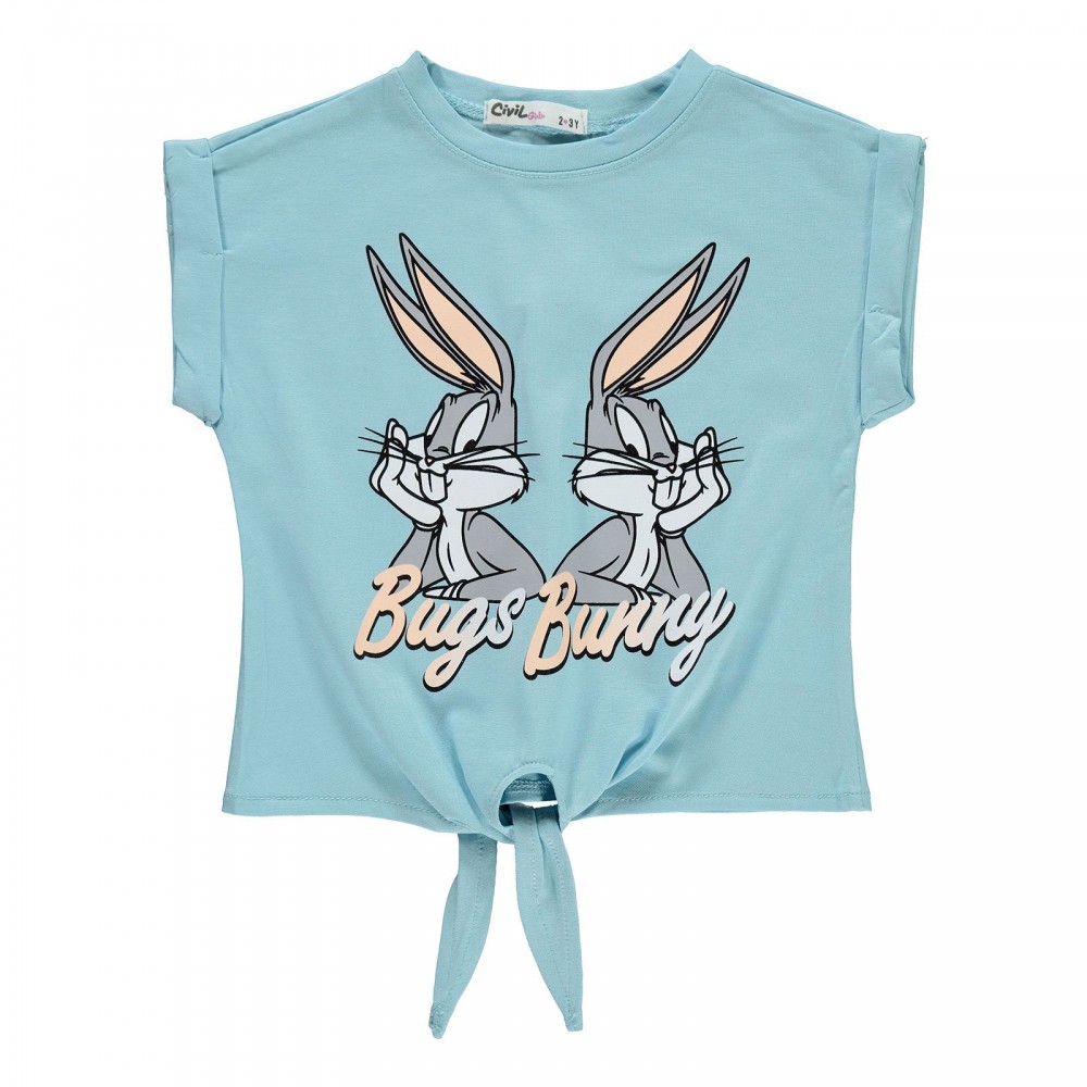Bugs Bunny Girls Παιδικό T-Shirt 2-5 Χρονών Μπλε