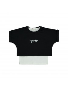 Civil Girls Παιδικό T-Shirt 2-5 Χρονών Μαύρο