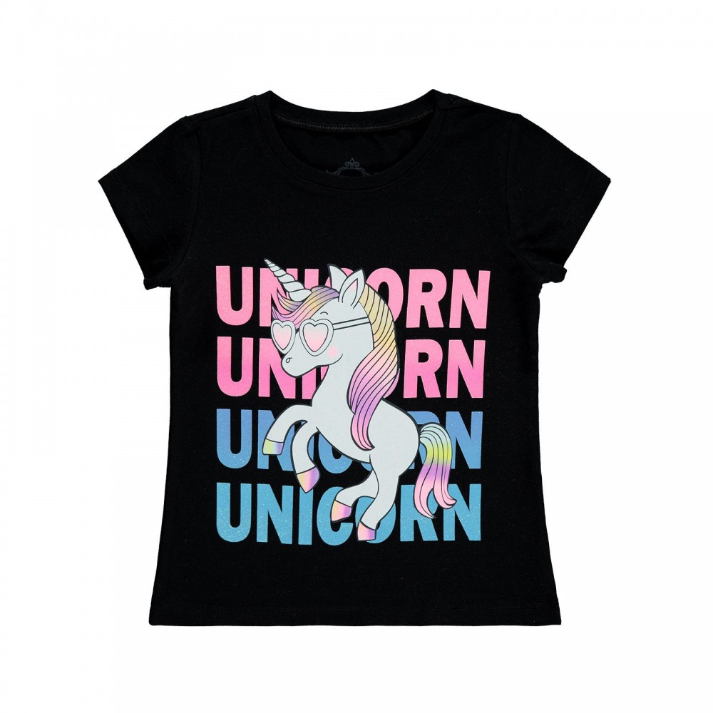 Civil Girls Παιδικό T-Shirt 2-5 Χρονών Μαύρο