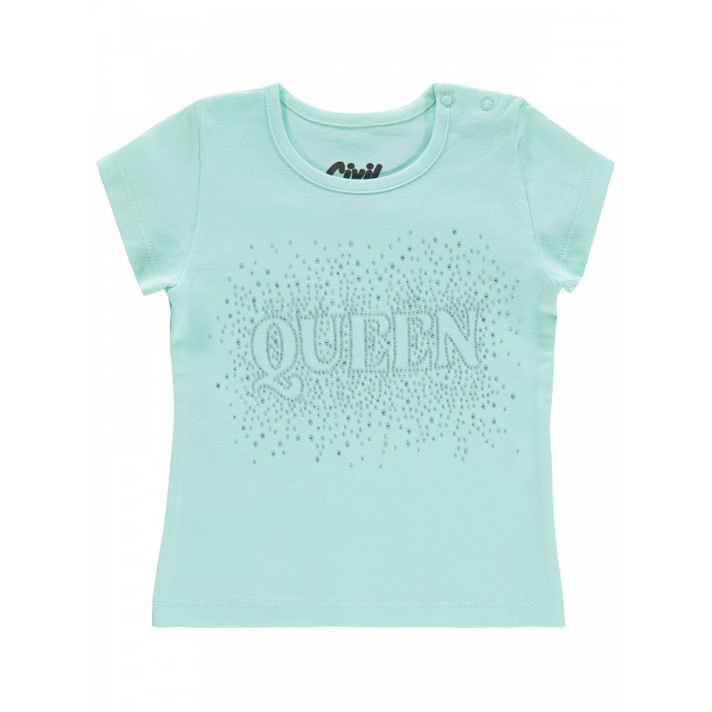 Civil Baby Girl Βρεφικό T-Shirt 6-18 Μηνών Πράσινο Νερού