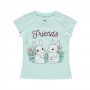 Civil Girls Παιδικό T-Shirt 2-5 Χρονών Πράσινο Νερού