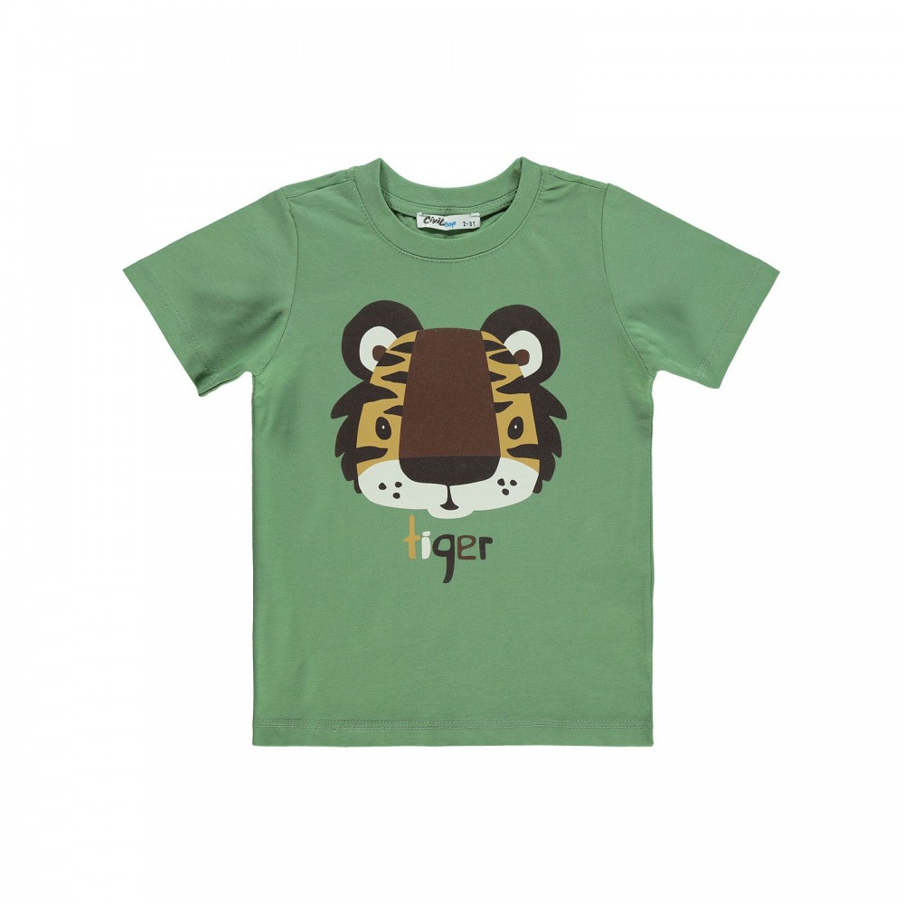 Civil Boys Παιδικό T-Shirt 2-5 Χρονών Χακί