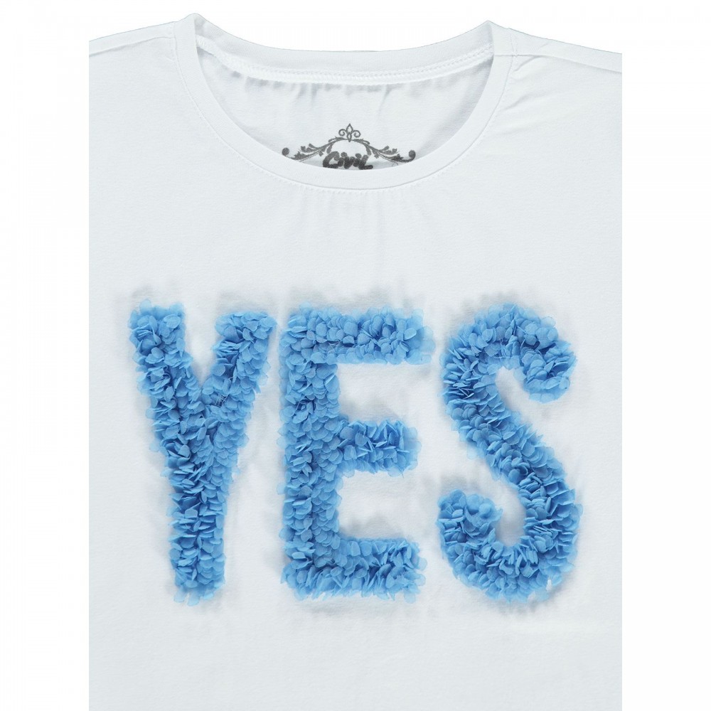 Civil Girls Παιδικό T-Shirt 10-13 Χρονών Λευκό