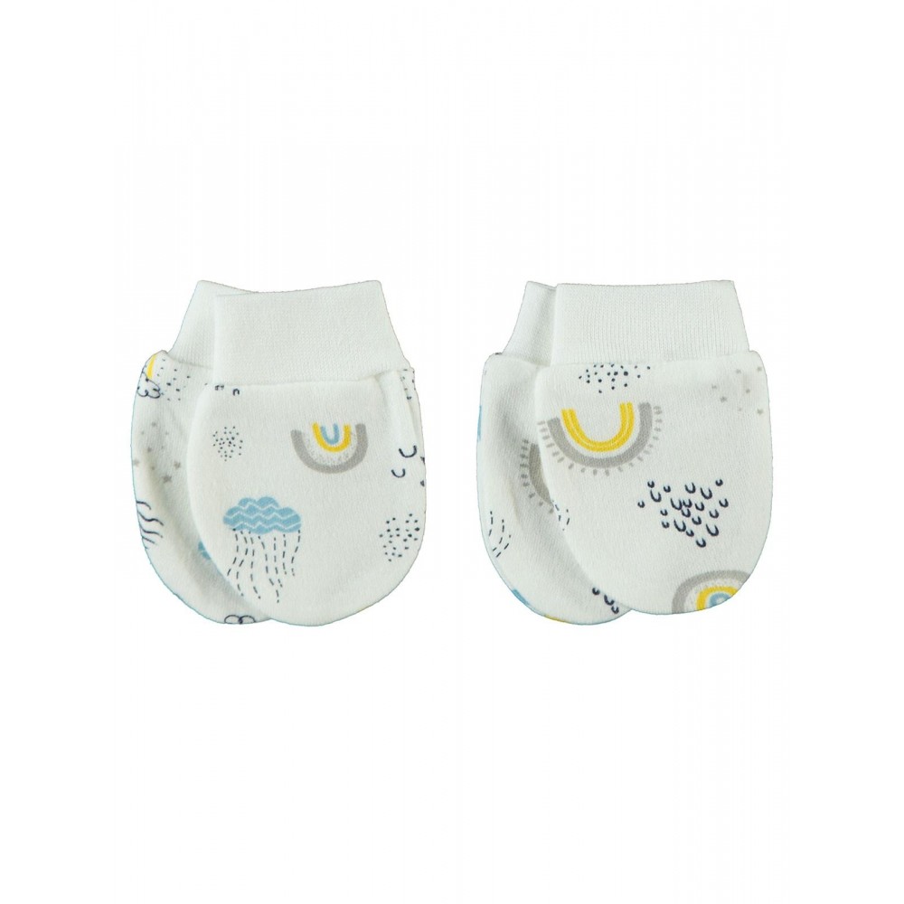 Civil Baby Γάντια Χούφτες Για Νεογέννητο 2Τμχ Εκρού
