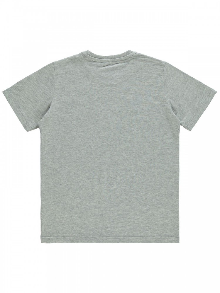 Civil Boys Παιδικό T-Shirt 10-13 Χρονών Γκρι Μελανζέ