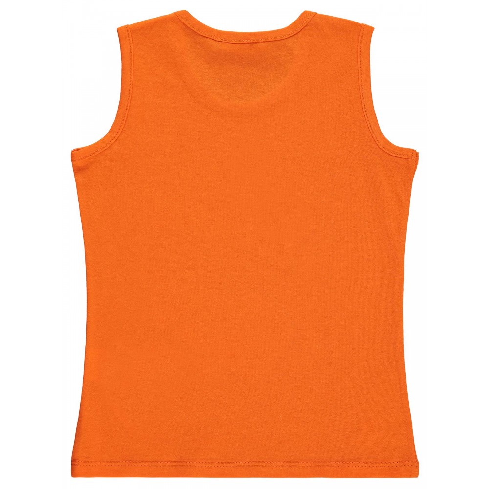 Civil Boys Παιδικό Αμάνικο T-Shirt 2-5 Χρονών Πορτοκαλί