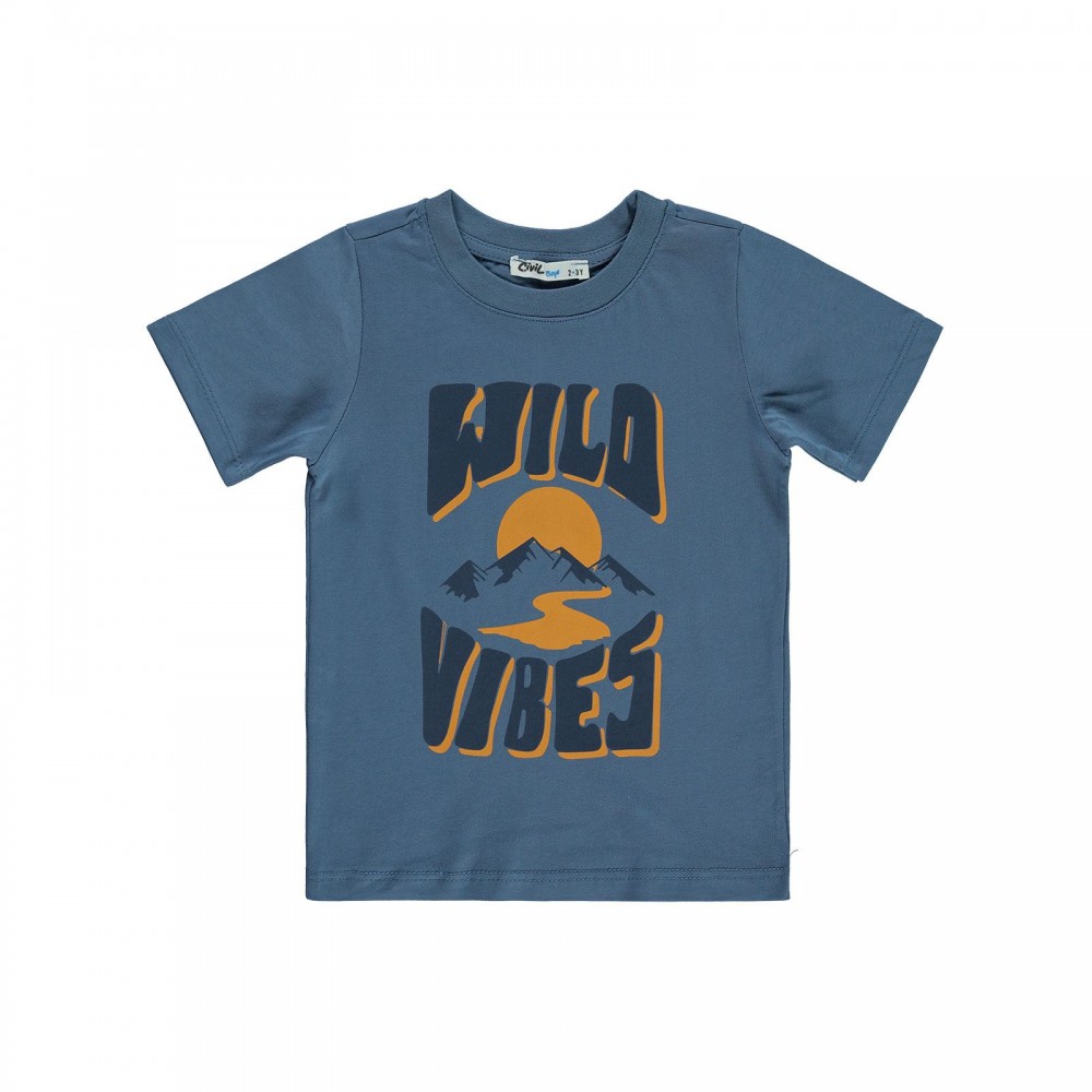 Civil Boys Παιδικό T-Shirt 2-5 Χρονών Μπλε