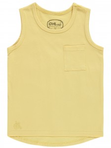 Civil Boys Παιδικό Αμάνικο T-Shirt 6-9 Χρονών Κίτρινο