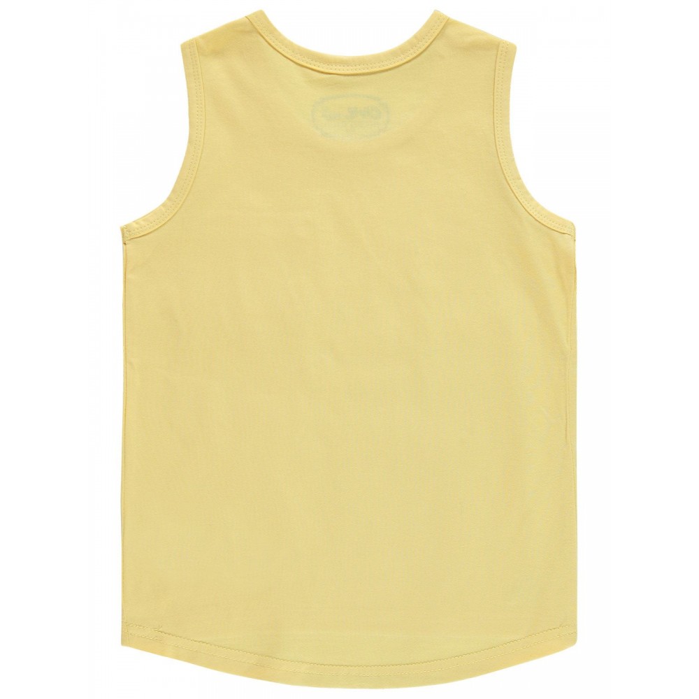 Civil Boys Παιδικό Αμάνικο T-Shirt 6-9 Χρονών Κίτρινο