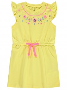 Civil Girls Παιδικό Φόρεμα 2-5 Χρονών Κίτρινο