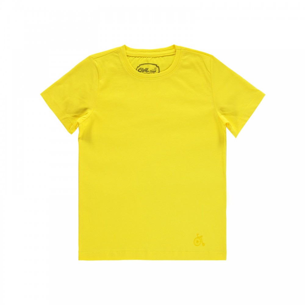 Civil Boys Παιδικό T-Shirt 6-9 Χρονών Κίτρινο