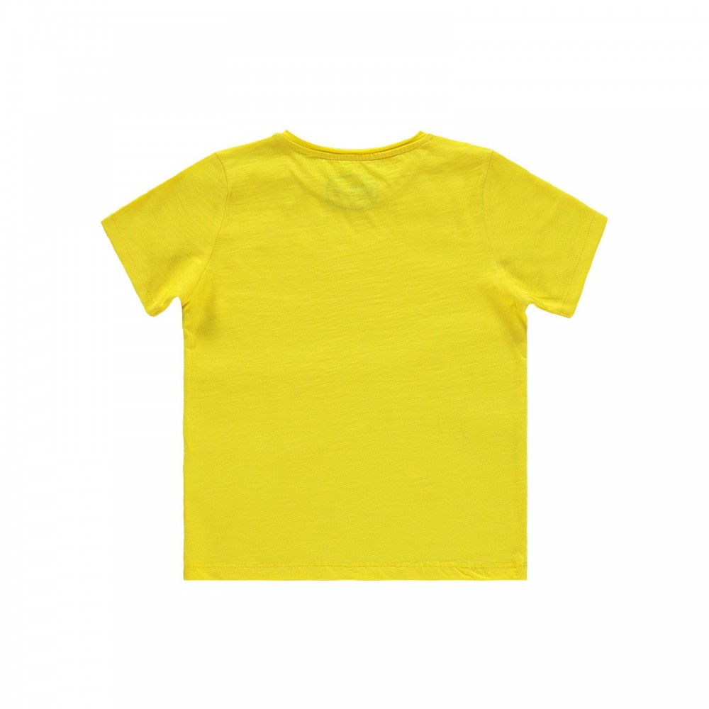 Civil Boys Παιδικό T-Shirt 6-9 Χρονών Κίτρινο