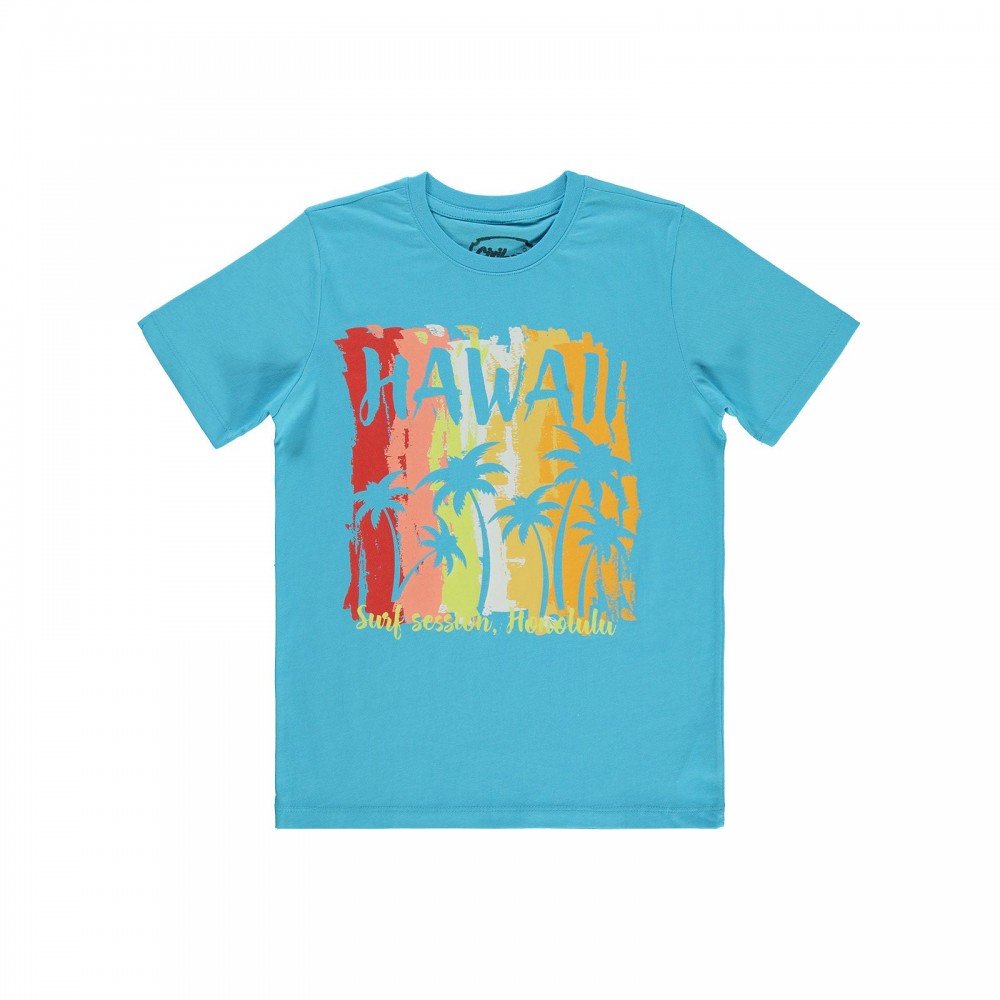 Civil Boys Παιδικό T-Shirt 10-13 Χρονών Τυρκουάζ