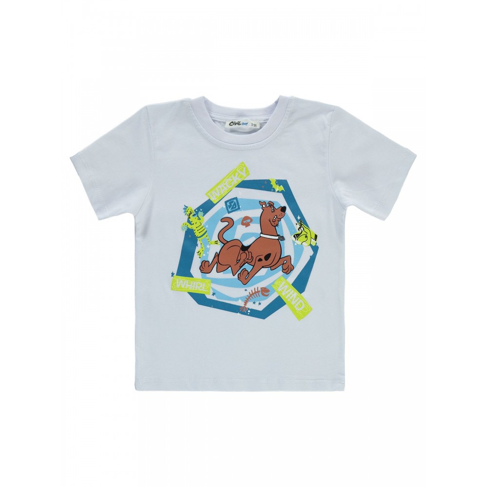 Scooby Doo Παιδικό T-Shirt 2-5 Χρονών Λευκό
