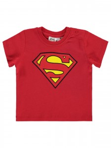 Superman Baby Boy Βρεφικό T-Shirt 6-18 Μηνών Κόκκινο