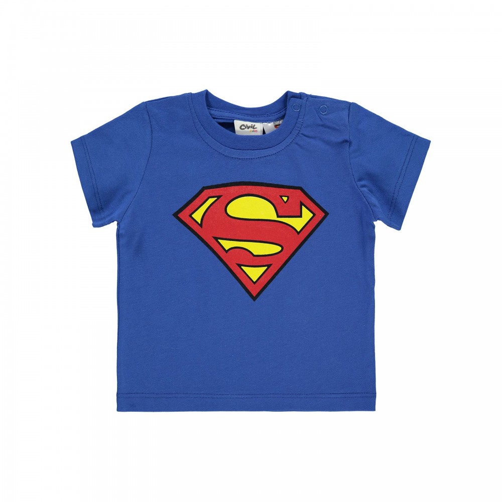 Superman Baby Boy Βρεφικό T-Shirt 6-18 Μηνών Μπλε