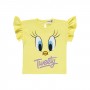 Tweety Baby Girl Βρεφικό T-Shirt 6-18 Μηνών Κίτρινο