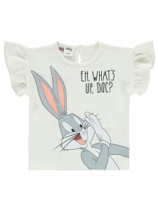 Bugs Bunny Baby Girl Βρεφικό T-Shirt 6-18 Μηνών Εκρού