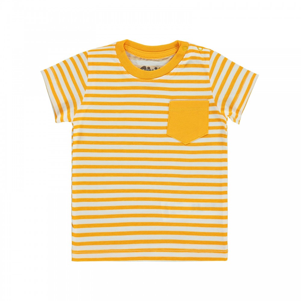 Civil Baby Boy Βρεφικό T-Shirt 6-18 Μηνών  Μουσταρδί