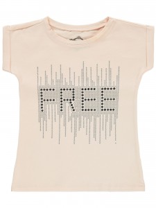 Civil Girls Παιδικό T-Shirt  6-9 Χρονών Ανοιχτό Σομόν